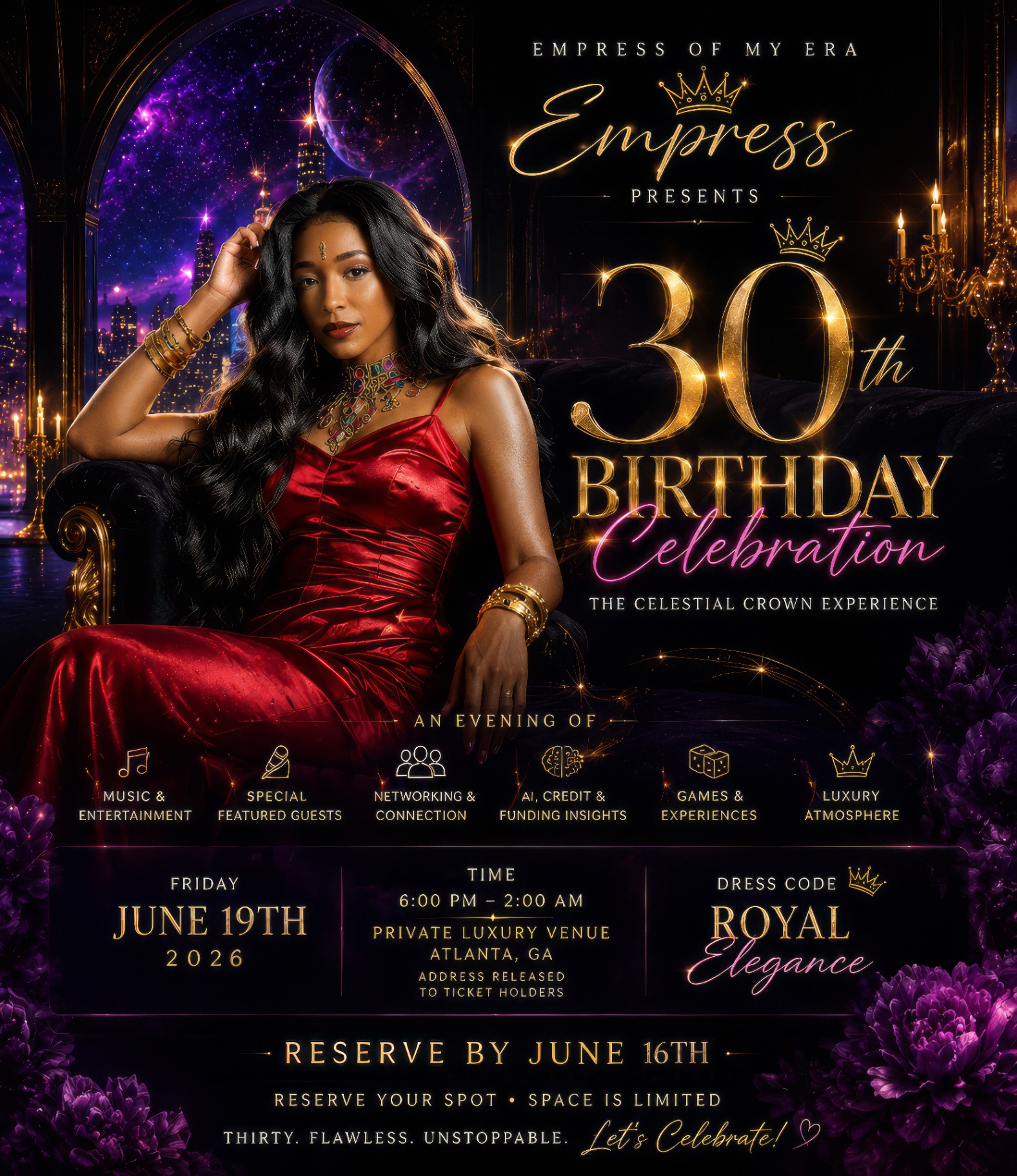 Empress 30th Birthday Celebration — official flyer
